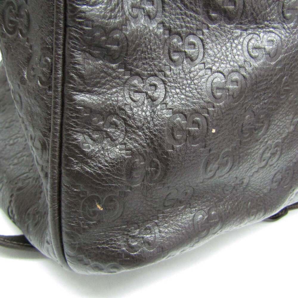 GUCCI Brown Leather Boston Bag - Picture 5 of 15